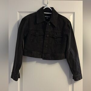 Joe Fresh Black Cropped Denim Jacket